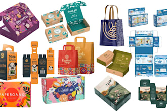 do packaging design, product box design, mailer box and amazon box design
