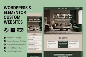 create wordpress website and clone recreate by elementor