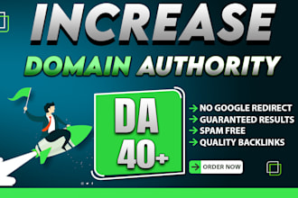 increase da domain authority 40 plus with high authority seo backlinks