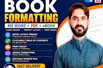 design, format, and layout ms word documents, books, and workbooks