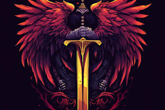 make a fantasy, rpg, sci fi, medieval game logo
