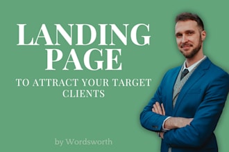 write a landing page to capture target leads for your product or service