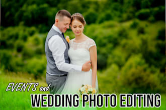 do culling, color correction edit and retouch your wedding photos