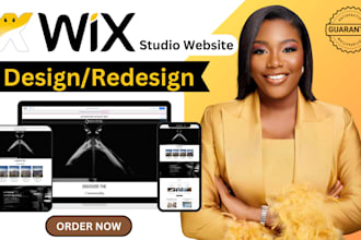 build wix website, design or redesign business wix website wix studio website