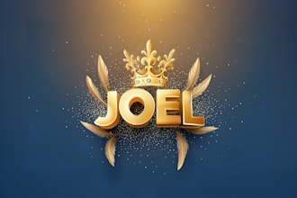 transform your text, icon into stunning 3d visuals