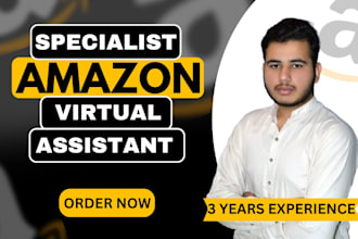 be your expert amazon fba virtual assistant, amazon store manager