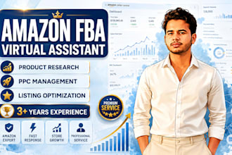 be your expert amazon fba virtual assistant, amazon store manager