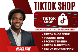setup tiktok shop, tiktok ads, tik tok dropshipping and tik tok marketing