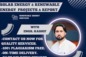 write solar energy and renewable energy project reports