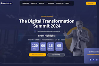 build event ticket selling website with event calendar, design event ticket