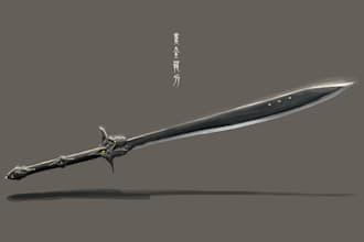 design unique sword, axe, medieval weapon, spear