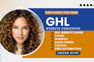 create converting ghl websites, zoho, landing pages, CRM automation, hubspot