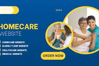 design home care website, healthcare website, elderly care, staffing website