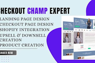 integrate checkout champ with shopify woocommerce, checkout champ