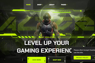 design a profitable gaming accessories shopify store gaming shopify website