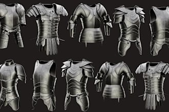 design 3d cosplay model 3d armor 3d weapon wearable cosplay prop for 3d printing
