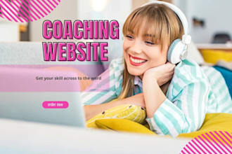 develop a life coaching, consultant website, trainer website, speaker website