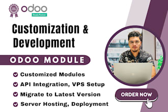 develop, customize and integrate odoo modules