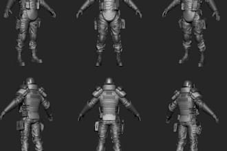 port 3d model to dayz,nsfw animation,aaa character,sharp3d,blend shape,rig3d,ue5