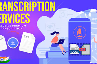 audio and video transcripts with premium quality and in a timely manner
