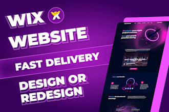 build wix website design or redesign with converting layout
