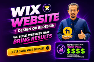 create wix landing page, wix studio website or do wix redesign