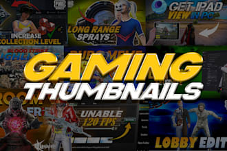 create professional gaming thumbnails