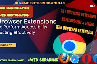create google chrome and firefox browser extension or plugin