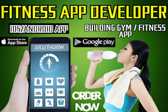 develop fitness yoga health gym app, fitness website for mobile app development