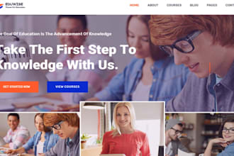 do education website school online course website logo and backlink for website