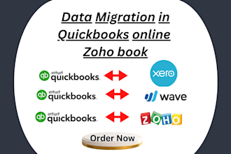 do migration from quickbooks to zoho books and xero
