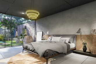create a stunning 3d render for your modern bedroom interior design