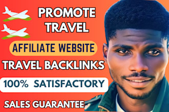 promote travel affiliate website with travel backlinks and travel affiliate