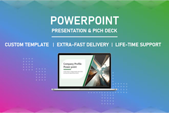 do powerpoint presentation and investor pitch deck designs