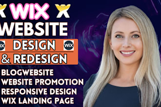 do wix website design, wix website redesign, wix website, or website design