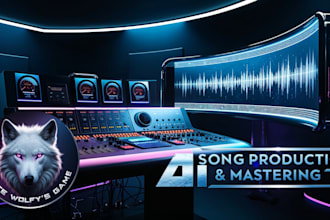 produce songs via ai include mastering