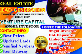 provide you valid forex lead for investor or angel investor, real estate leads