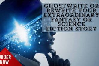 ghostwrite or rewrite your extraordinary fantasy and science fiction
