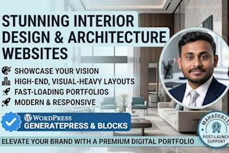 build a modern interior design and architecture wordpress website