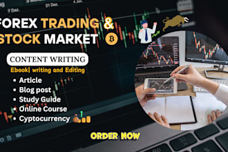 be your expert writer for stock market ebook and forex trading, course creation