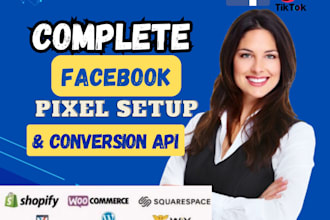 setup meta pixel facebook conversion API shopify, ga4, fix GTM, tiktok pixel