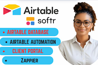 setup airtable database softr website airtable zapier setup client portal