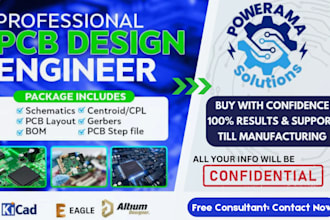 design custom pcb boards in eagle,kicd and altium pcb software