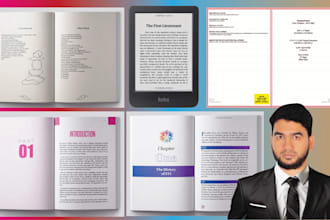 ebook  paperback and kindle formatting and layout design