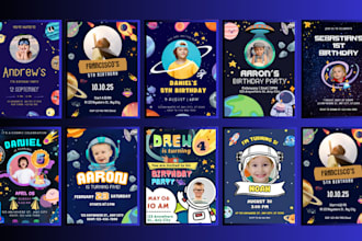 design a birthday invitation for children