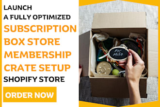 do shopify subscription box membership crate store design