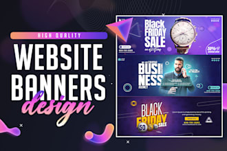 design custom website banner, web slider, and shopify banner