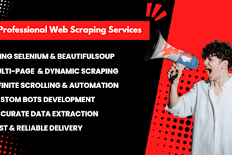 do web scraping with selenium and beautifulsoup