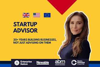 be your startup advisor consulting on business planning and scaling