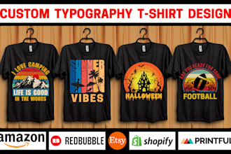 do custom bulk graphic retro vintage t shirt for etsy and others pod business